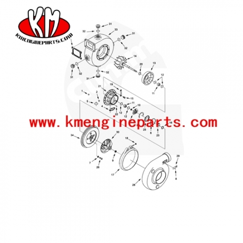 3596959KTA19 турбонагнетатель двигателя для генераторов